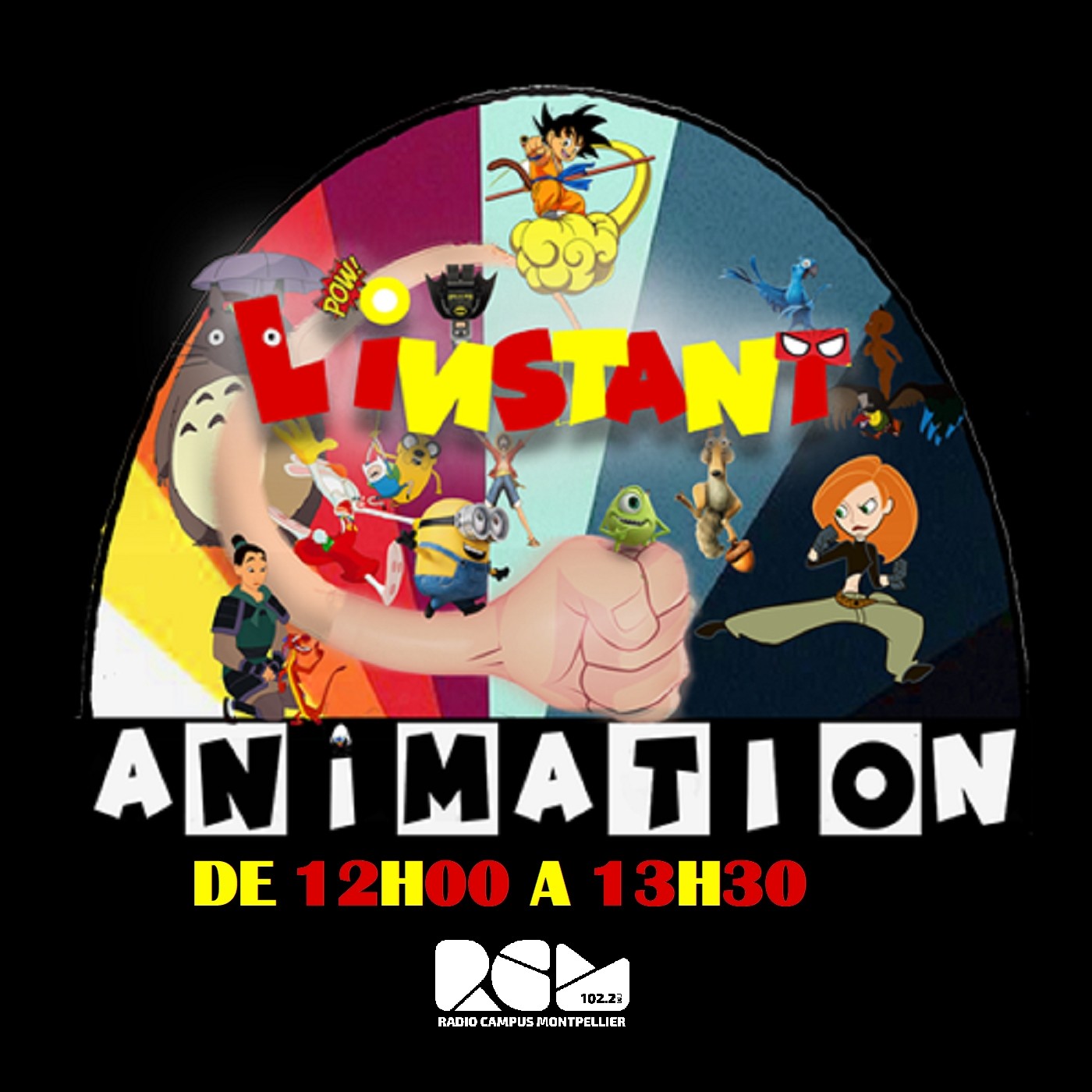 Logo de L'Instant Animation, une émission Radio Campus Montpellier
